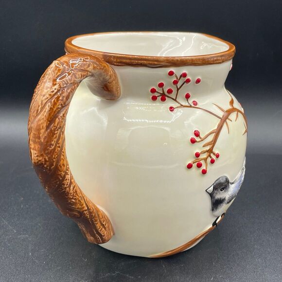 Harry & David Woodland Bird Lodge Red Berries Pitcher  2012 - Picture 3 of 10